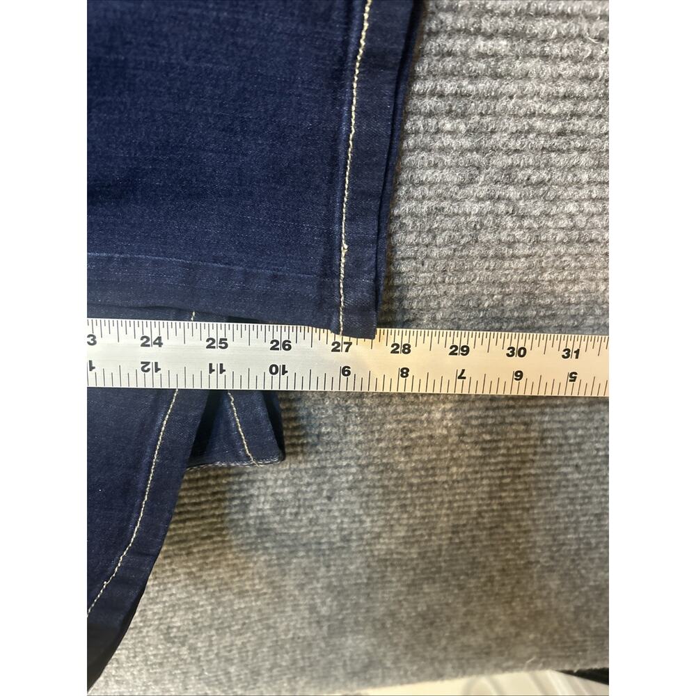 Belle By Kim Gravel Womens Jeans 32WP Seamed To Perfection Dark Wash - Picture 9 of 12